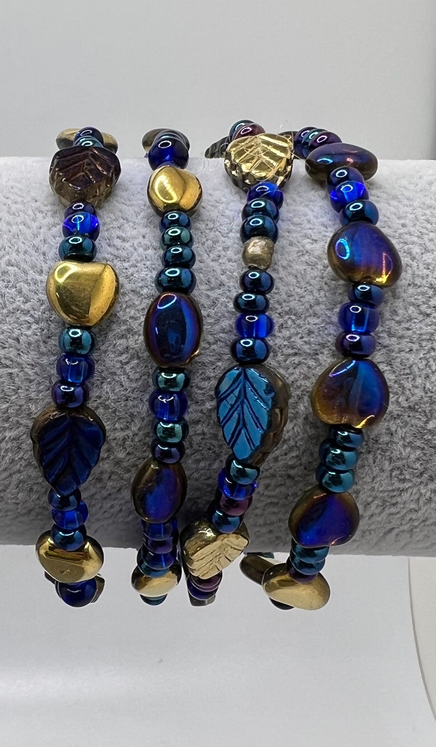 Blue and Gold Bracelet Set