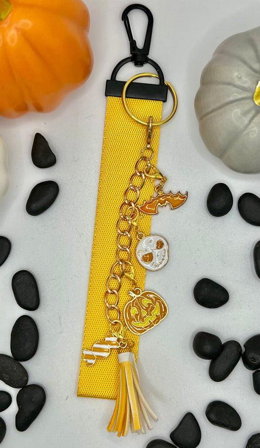 Yellow Halloween Keychain