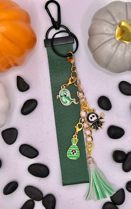 Green Halloween Keychain