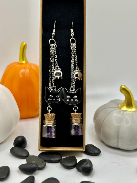 3 Strand Halloween Earrings