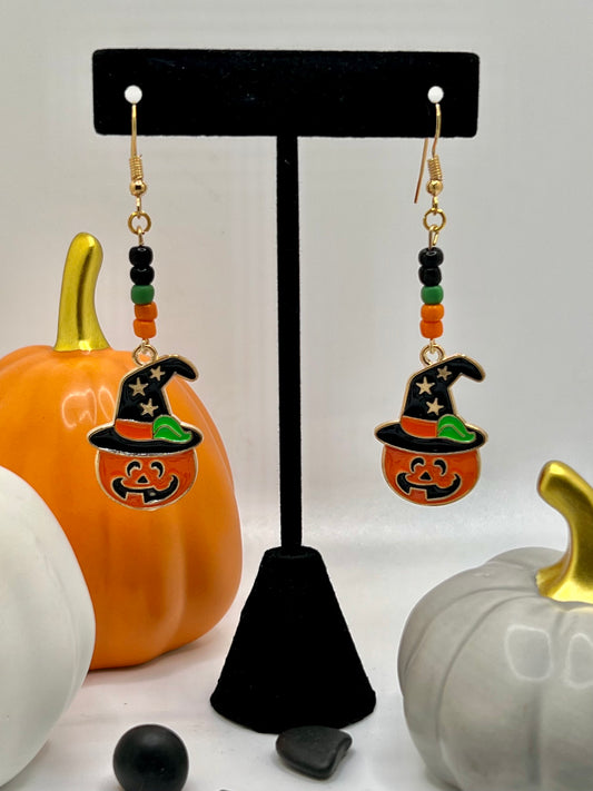 Cheery Jack-o-Lantern Earrings